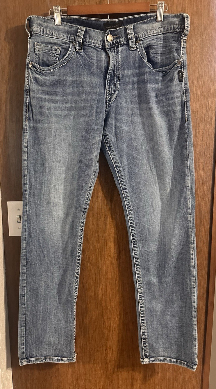 Silver Jeans Co. Eddie Mens W34/L32 Relaxed Fit Denim
